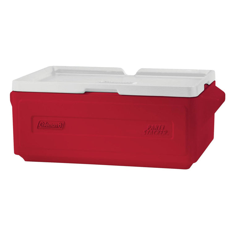 Coleman Cooler, Party Stacker, Red, 24 Cans