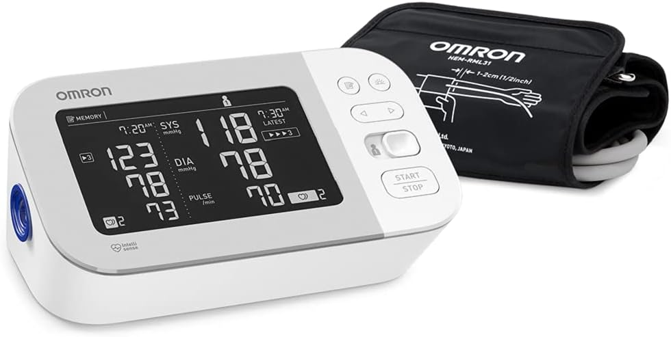 OMRON Platinum Blood Pressure Monitor with Free 6-month Premium Mobile App Trial, Upper Arm Cuff, Digital Bluetooth Blood Pressure Machine, Stores Up To 200 Readings for Two Users (100 readings each)